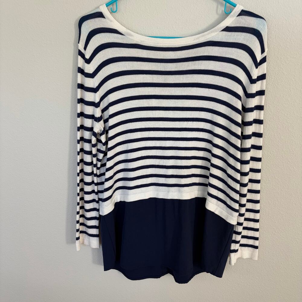 Primark Atmosphere White Navy Striped Sweater (6)